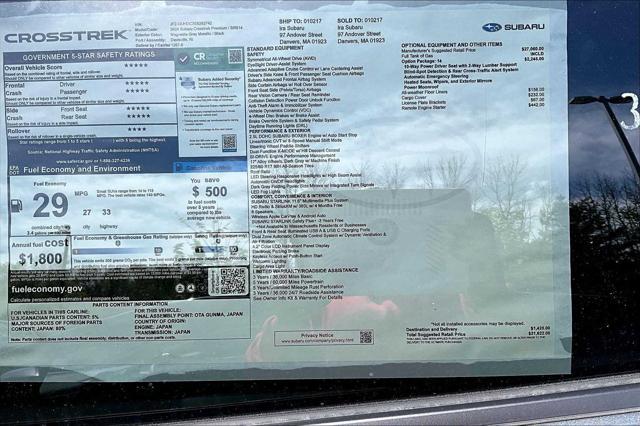 new 2025 Subaru Crosstrek car, priced at $29,389
