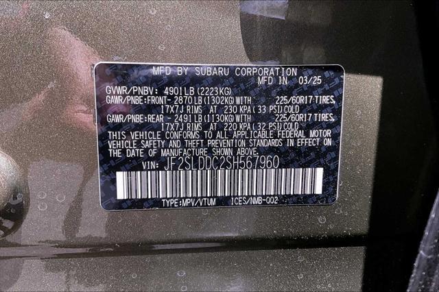 new 2025 Subaru Forester car, priced at $35,774