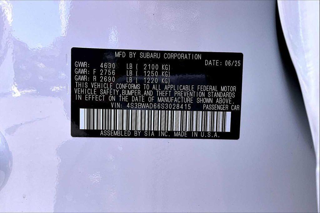 used 2025 Subaru Legacy car, priced at $28,330