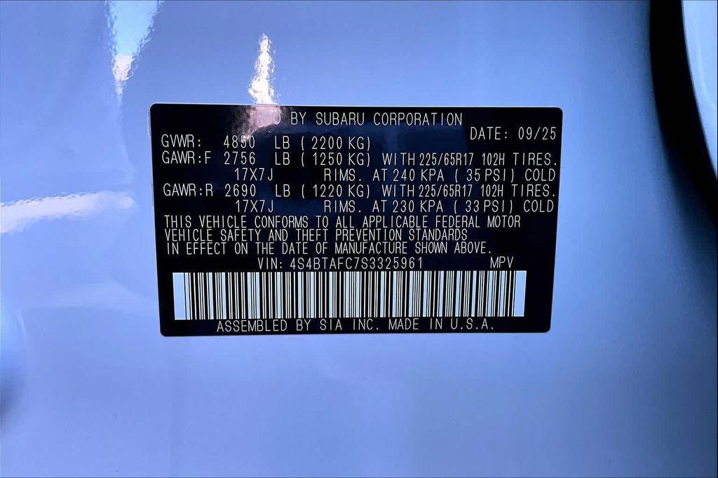 new 2025 Subaru Outback car, priced at $34,391