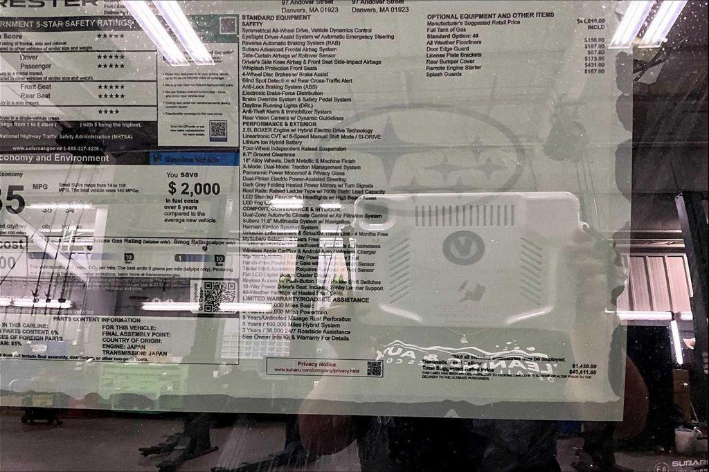 new 2025 Subaru Forester Hybrid car, priced at $39,303