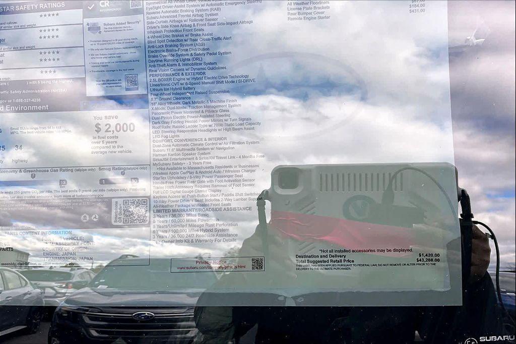 new 2025 Subaru Forester Hybrid car, priced at $39,308