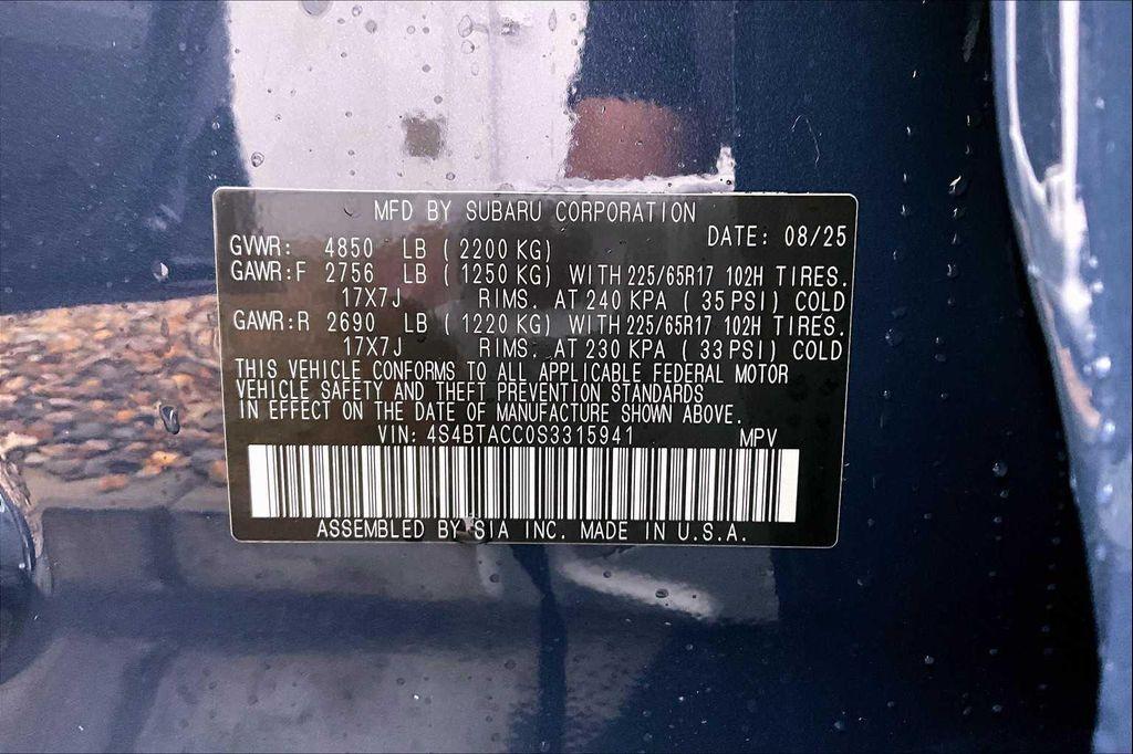 new 2025 Subaru Outback car, priced at $32,317