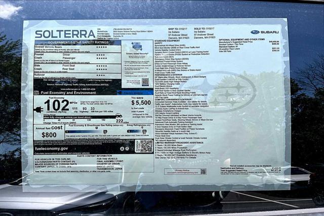 new 2025 Subaru Solterra car, priced at $47,977