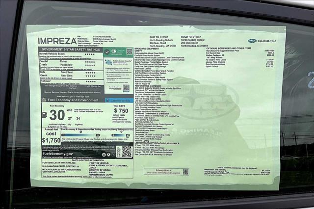 new 2025 Subaru Impreza car, priced at $23,666