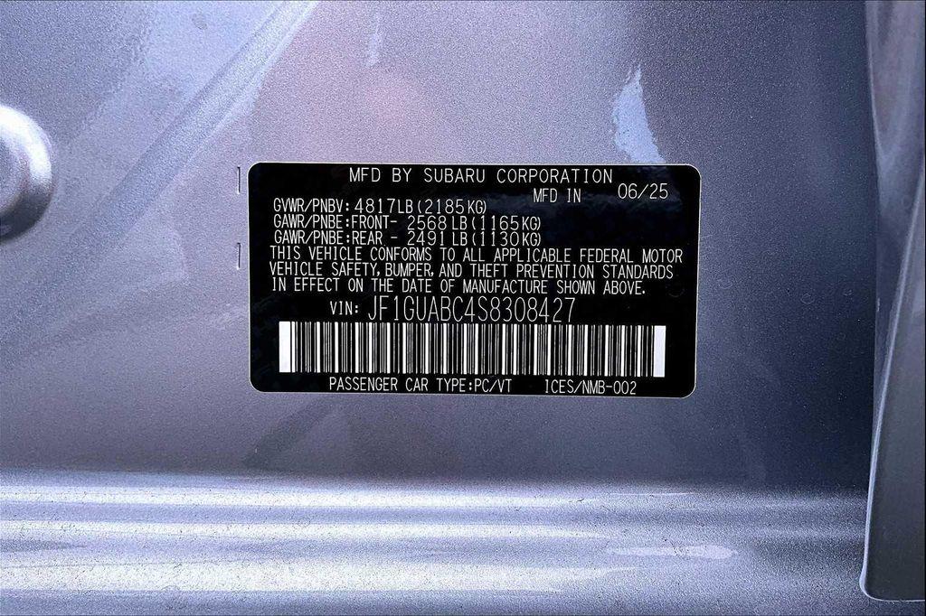 new 2025 Subaru Impreza car, priced at $24,932