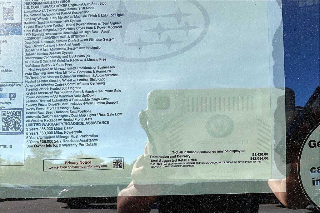 new 2025 Subaru Outback car, priced at $38,110