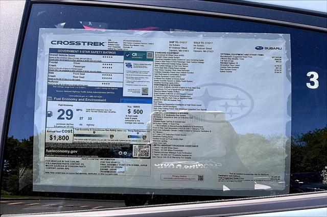 new 2025 Subaru Crosstrek car, priced at $27,552