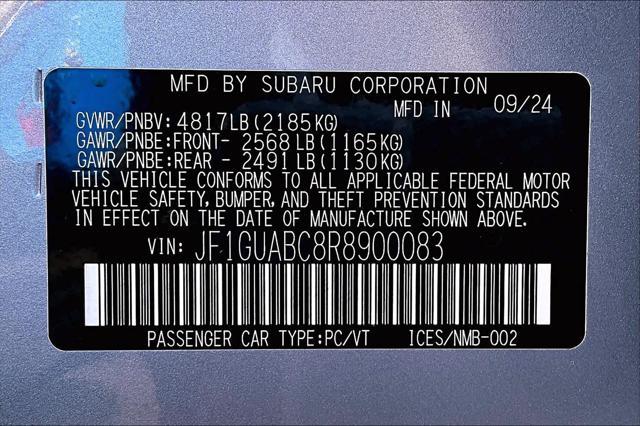 new 2024 Subaru Impreza car, priced at $23,277