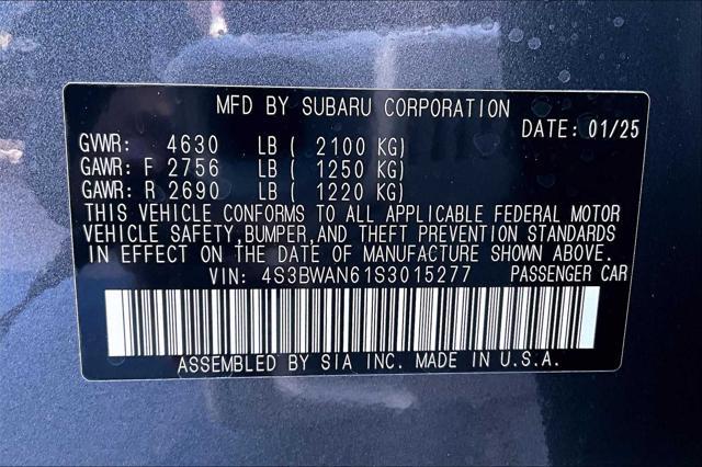 new 2025 Subaru Legacy car, priced at $32,679