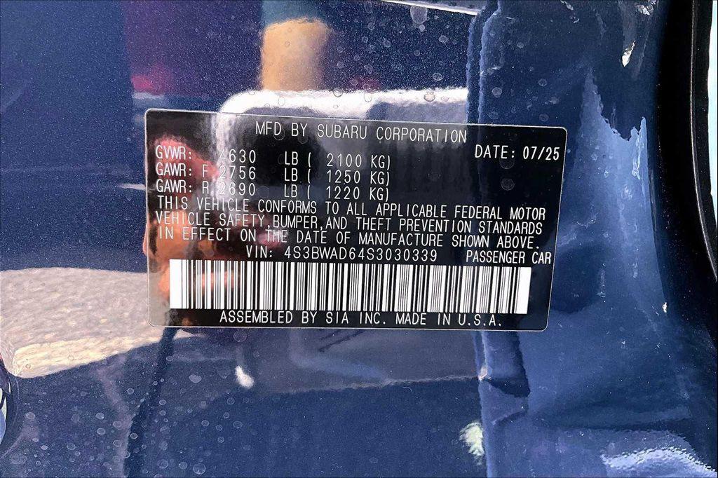 new 2025 Subaru Legacy car, priced at $29,089