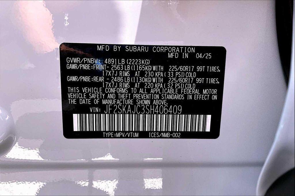 new 2025 Subaru Forester car, priced at $36,867