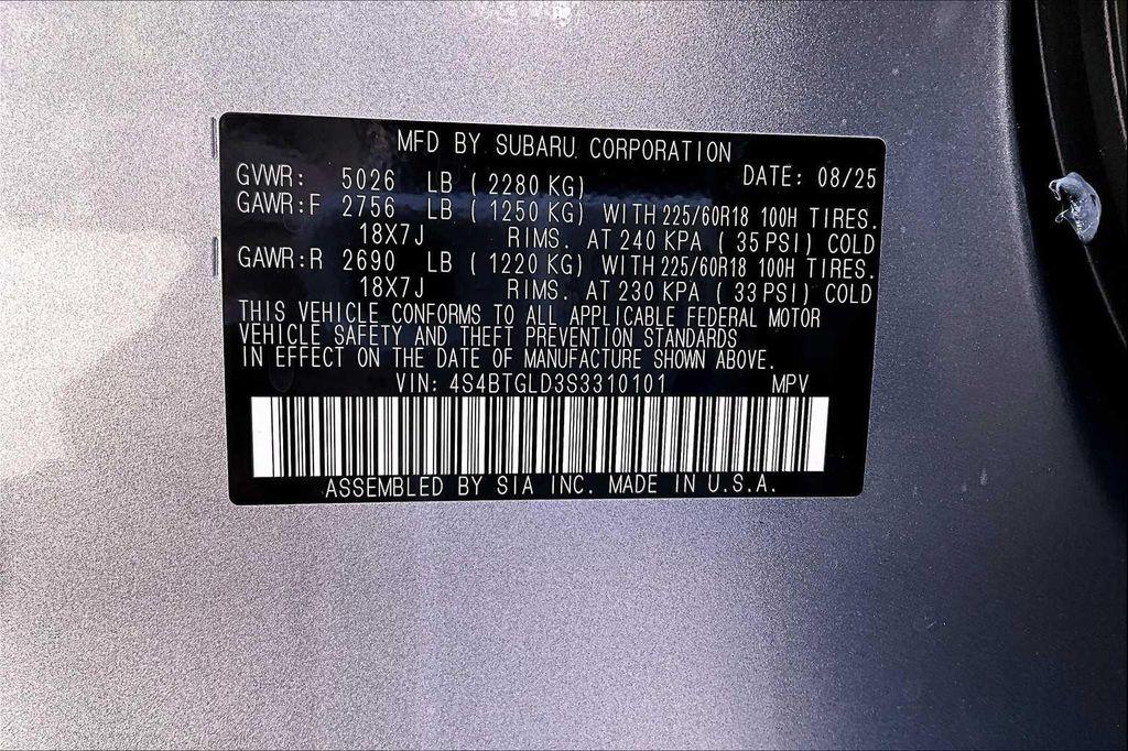 new 2025 Subaru Outback car, priced at $39,429