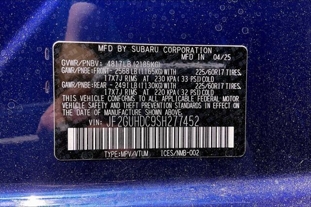 new 2025 Subaru Crosstrek car, priced at $29,540