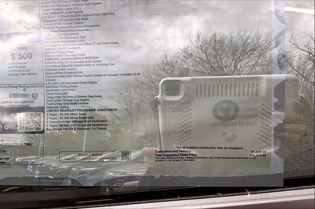 new 2025 Subaru Crosstrek car, priced at $26,714