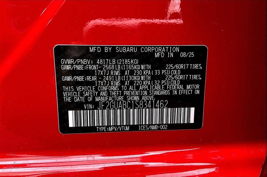 new 2025 Subaru Crosstrek car, priced at $26,714