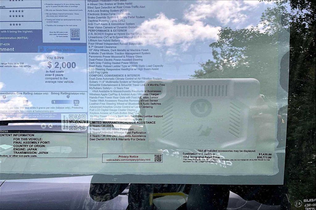 new 2025 Subaru Forester Hybrid car, priced at $35,465