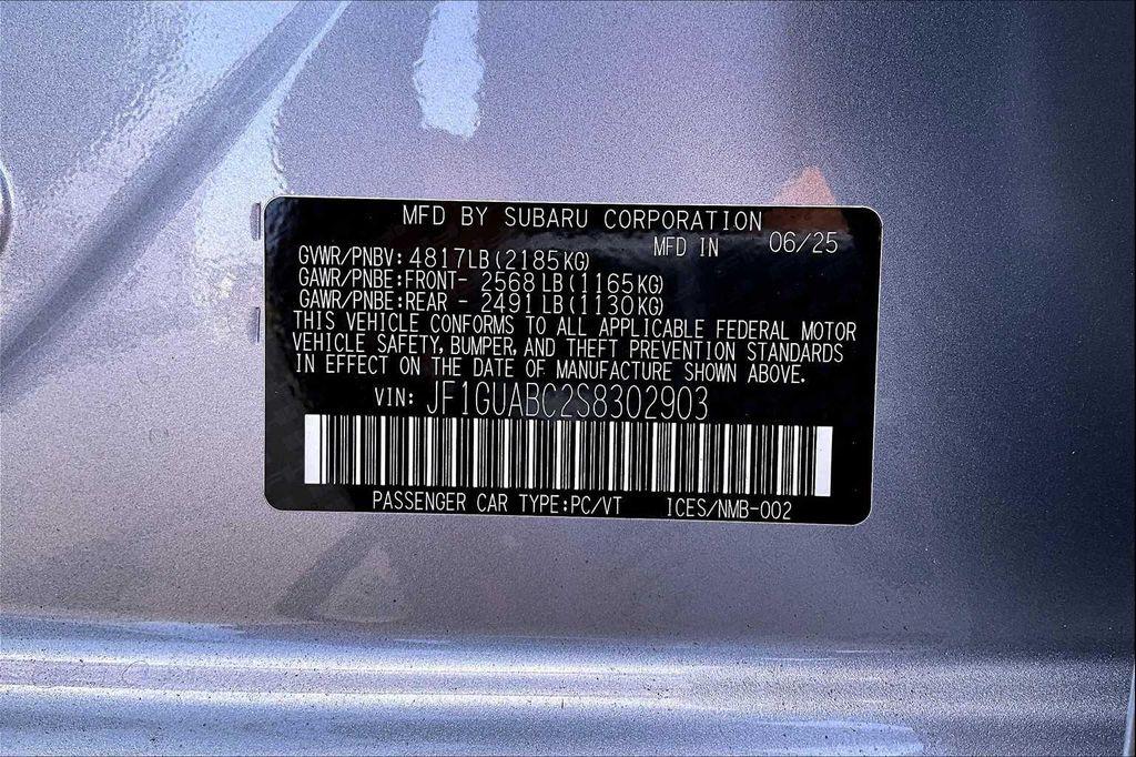 new 2025 Subaru Impreza car, priced at $24,932