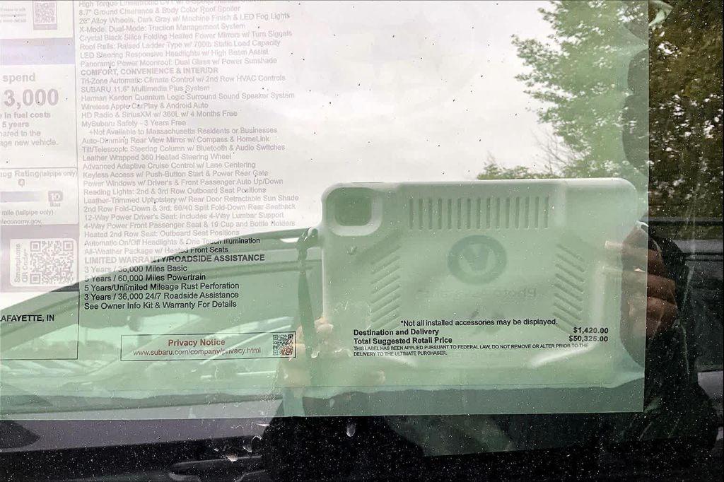 new 2025 Subaru Ascent car, priced at $45,621