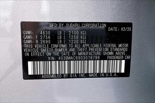 new 2025 Subaru Legacy car, priced at $26,467