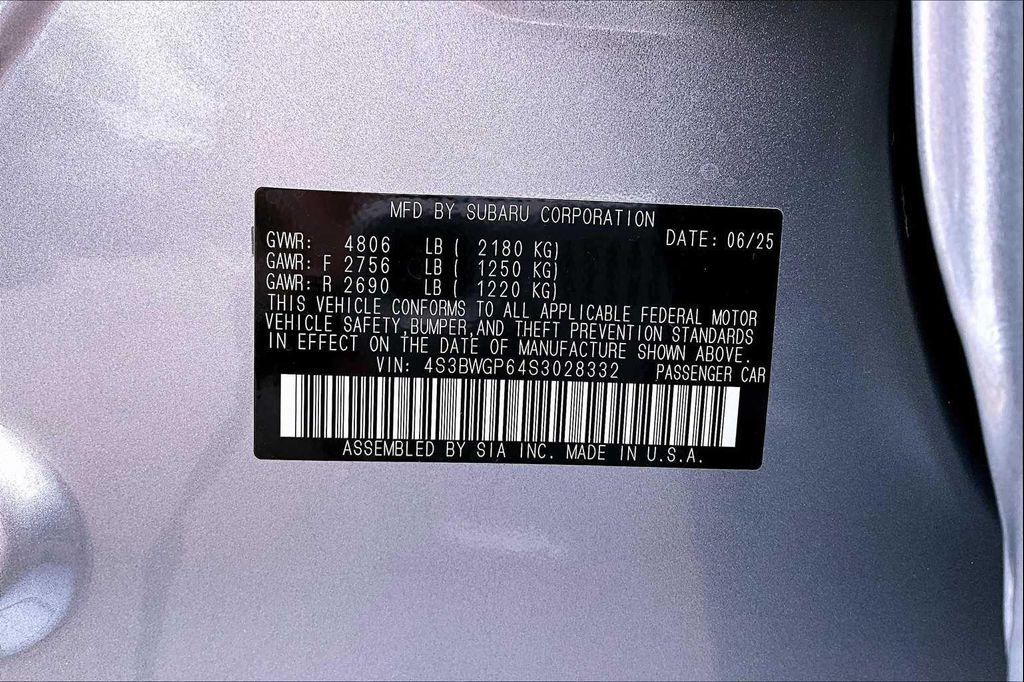new 2025 Subaru Legacy car, priced at $37,850
