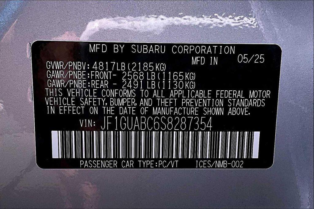 new 2025 Subaru Impreza car, priced at $24,810