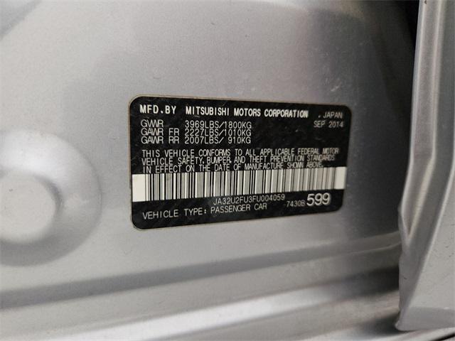 used 2015 Mitsubishi Lancer car, priced at $9,982