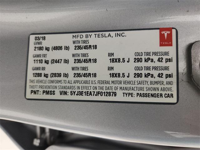 used 2018 Tesla Model 3 car, priced at $19,990