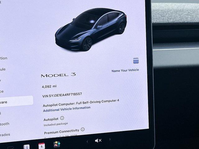 used 2024 Tesla Model 3 car, priced at $34,991