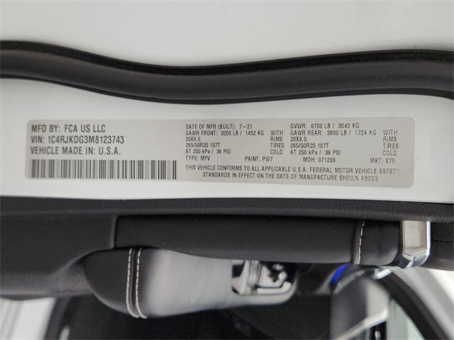 used 2021 Jeep Grand Cherokee L car, priced at $31,994