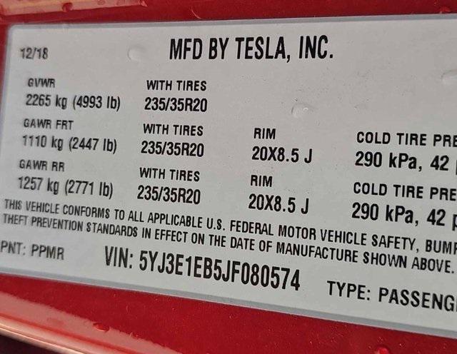 used 2018 Tesla Model 3 car, priced at $22,991