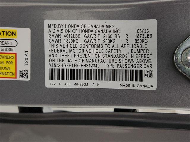 used 2023 Honda Civic car, priced at $23,594