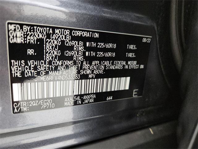 used 2022 Toyota RAV4 Hybrid car, priced at $33,397