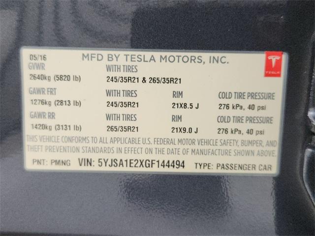 used 2016 Tesla Model S car, priced at $25,991