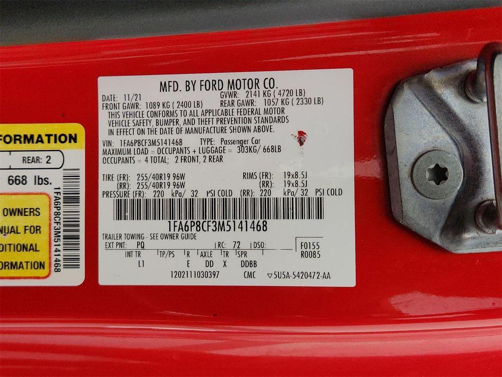 used 2021 Ford Mustang car, priced at $30,998