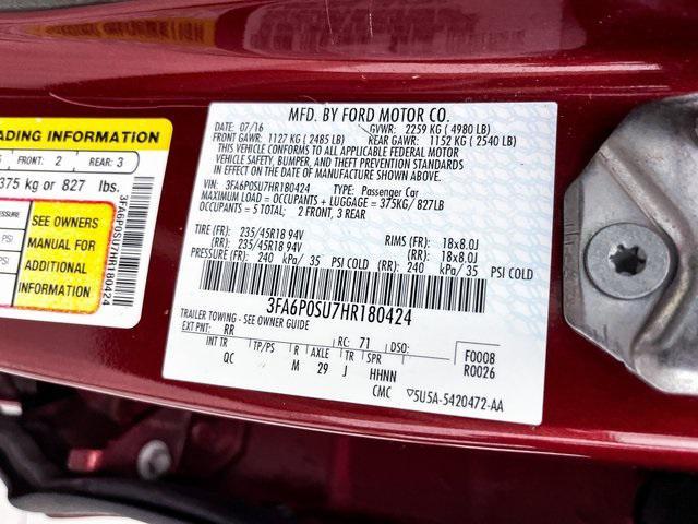 used 2017 Ford Fusion Energi car, priced at $12,999