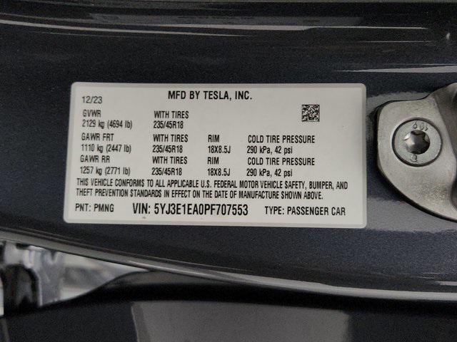 used 2023 Tesla Model 3 car, priced at $25,893