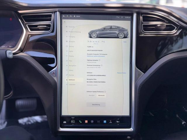 used 2015 Tesla Model S car, priced at $15,399