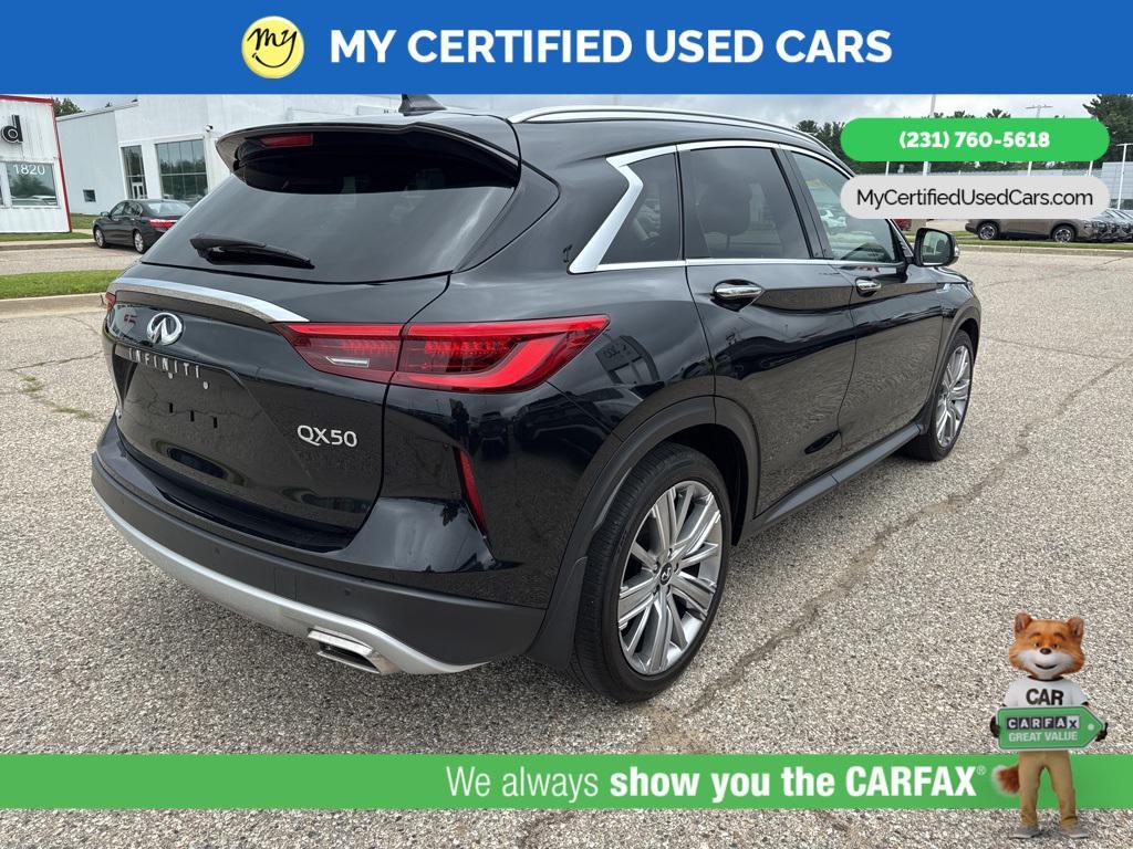 used 2022 INFINITI QX50 car, priced at $34,881