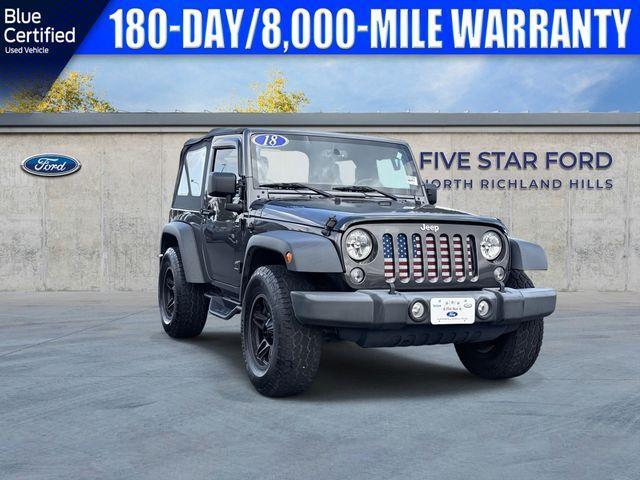used 2018 Jeep Wrangler JK car, priced at $18,000