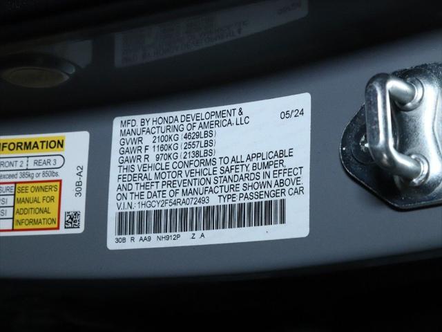 used 2024 Honda Accord Hybrid car, priced at $26,626
