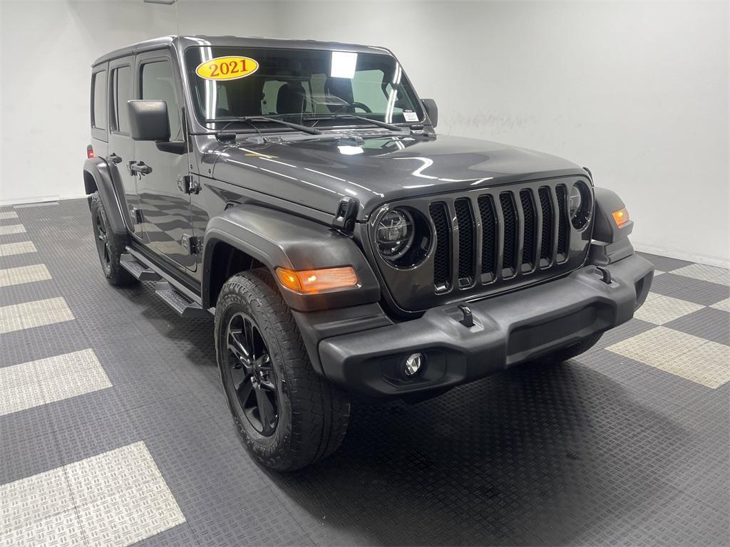 used 2021 Jeep Wrangler Unlimited car, priced at $29,755