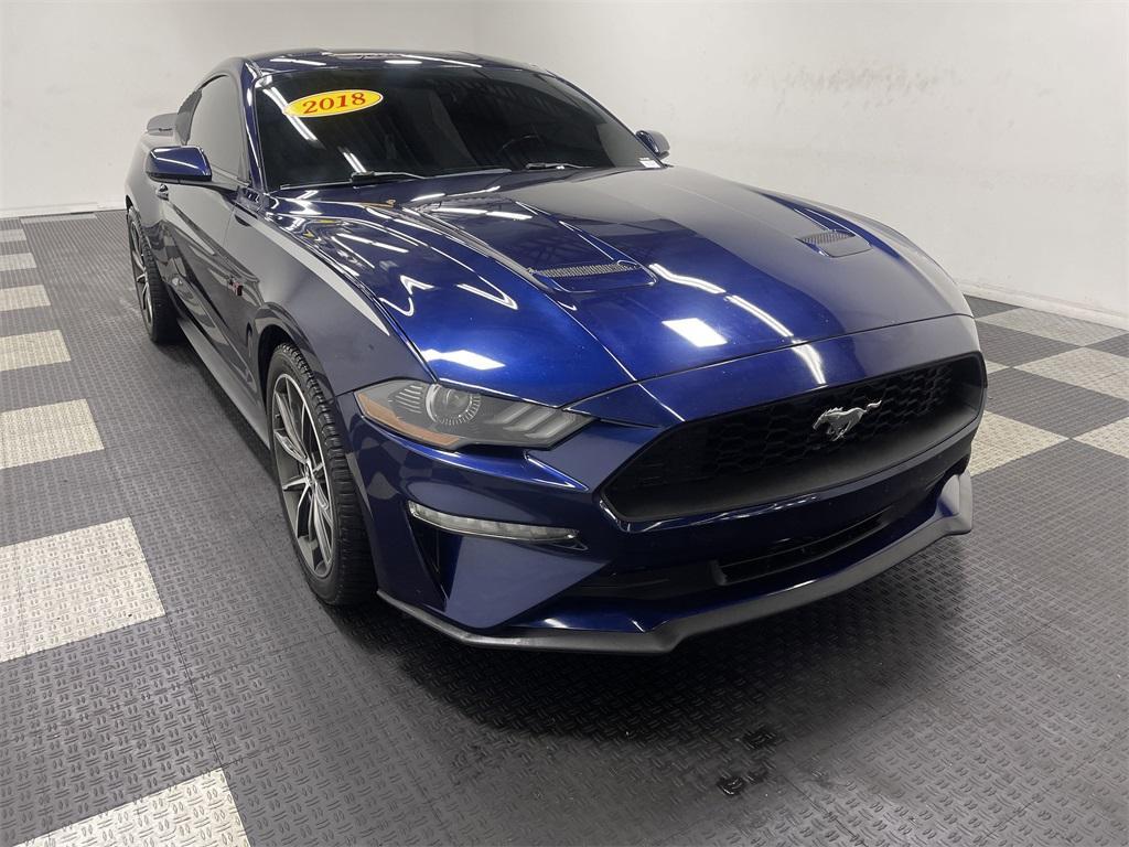 used 2018 Ford Mustang car, priced at $19,386