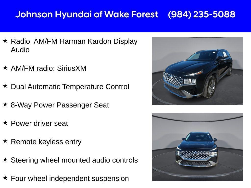 used 2022 Hyundai Santa Fe car, priced at $25,298