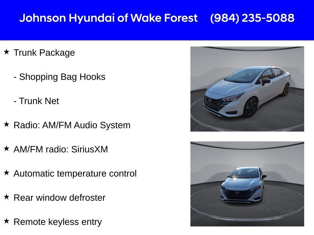 used 2024 Nissan Versa car, priced at $15,998