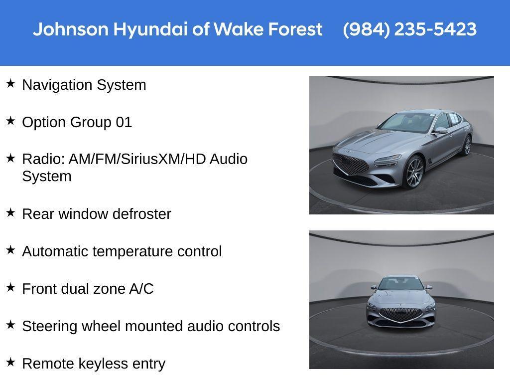 used 2023 Genesis G70 car, priced at $29,998