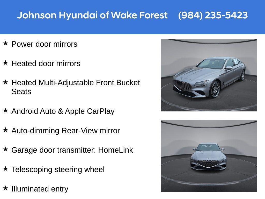 used 2023 Genesis G70 car, priced at $29,998