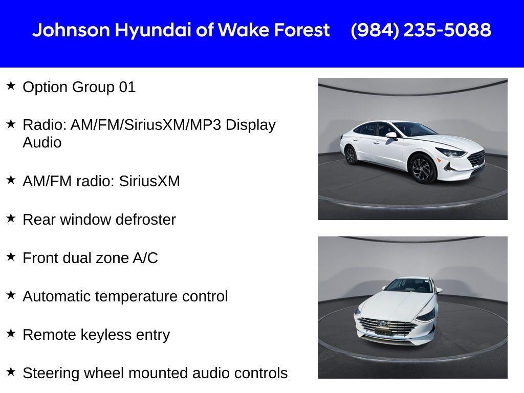 used 2022 Hyundai Sonata Hybrid car, priced at $21,298