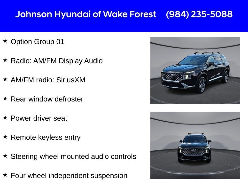 used 2022 Hyundai Santa Fe car, priced at $20,775