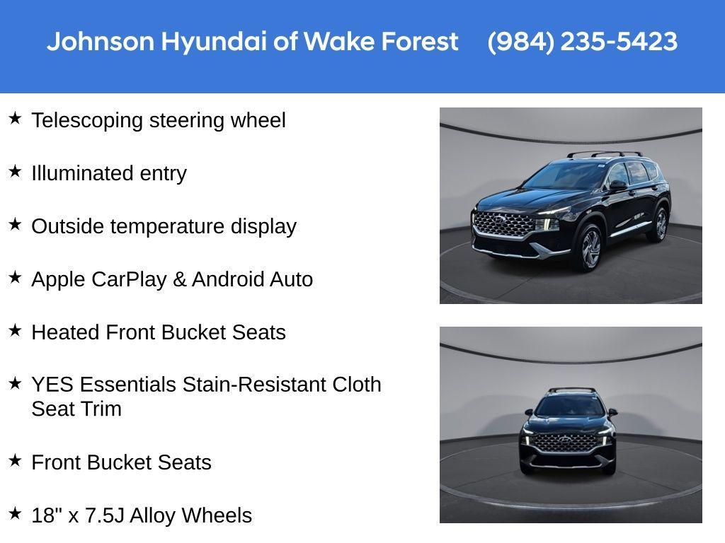 used 2022 Hyundai Santa Fe car, priced at $19,495